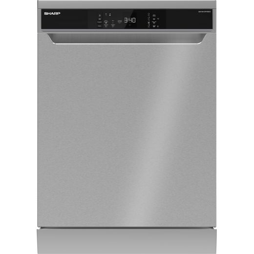 Sharp QW-NA1DF45EIO-EN Standard Dishwasher - Stainless Steel - E Rated